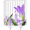 thumbnail image 3 of Calla Lily Flower Shower Curtain Beautiful Romantic Spring Flourishing White Fresh Spring Creative Plant Fabric Bathroom Curtains Decor Set with Hook(72" Wx84 H), 3 of 3