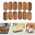 thumbnail image 3 of 12 Pcs Wood Serving Trays 10 Inch Charcuterie Boards Oval Wooden, 3 of 21