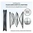 thumbnail image 2 of Toldo Carpa Lona Plegable Reforzado Impermeable Portátil 2x2M, 2 of 3