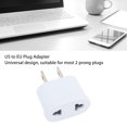 thumbnail image 4 of US To EU Plug Adapter, 2 Prong Plug Converter 10PCS Strong Conductivity  Compatibility  For Office Hotel Airport, 4 of 8