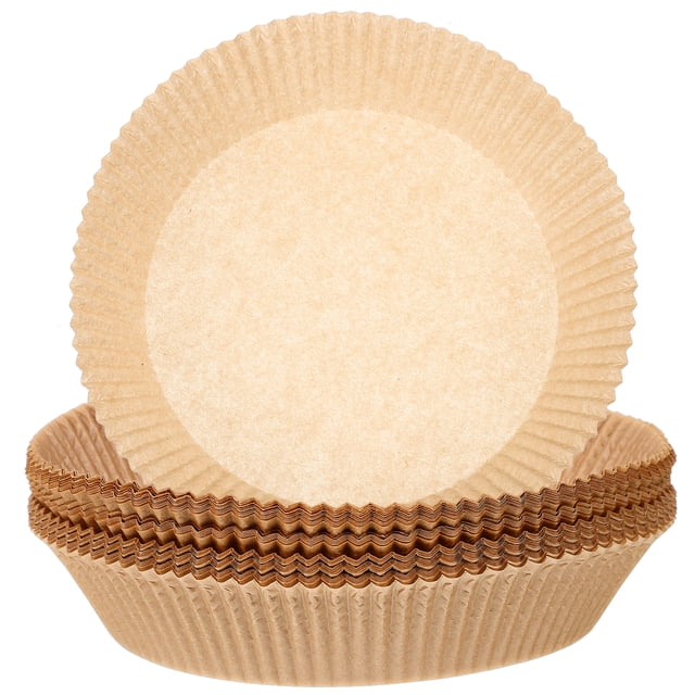 100 Pcs Coussinets de Doublure pour Friteuse à Air Chaud Antiadhésifs Coussinets Ronds pour Friteuse à Air Plateaux de Doublure pour Friteuse à Air