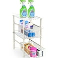 SimpleHouseware Stackable Under Sink Sliding Basket Organizer