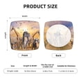 thumbnail image 6 of Gaeub Wildlife Protection Square Chair Seat Covers, Stretch Fitted Printed Chair Seat Cushion Cover for Kitchen, Office - One Size, 6 of 9