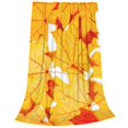 thumbnail image 2 of Fuzoiu Autumn Maple Leaves Print Ultra-Soft Micro Fleece Blanket,All Seasons Flannel Throw, Lightweight Blanket for Bed, Sofa, Couch, Movie Night, Camping, and Travel-60"x50", 2 of 7