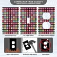 thumbnail image 3 of Yayeee Blank Wall Plate Cover 1-Gang 4.5"x2.7" Home Unused Decorative Outlet, Colorful Block Pattern, 3 of 7