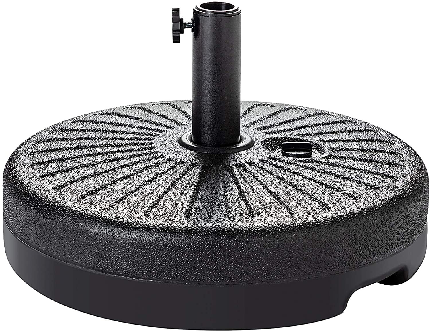 Heavy Duty Patio Market Umbrella Base Round Plastic Outdoor Table