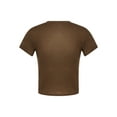thumbnail image 4 of Qiylii Women's Round Neck Crop Tops T shirt, Short Sleeve Crown Wings Printed Crop Tops, Navel Pullover, 4 of 9