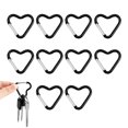 thumbnail image 5 of Ettsollp 20Pcs Heart Shaped Carabiner Heavy Duty Aluminum Keychain Clip Spring Hook Backpack Water Bottle Hanging Buckle Outdoor Camping Accessories, 5 of 8
