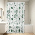 thumbnail image 4 of XiYing Waterproof PEVA Shower Curtain, 70.9x39.4 Inches | Quick-Dry Plastic Bathroom Shower Liner | Tear-Resistant with 6 Hooks Included for Stall, Tub, Hotel & RV Use, 4 of 6