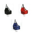 thumbnail image 3 of Graflsoa Siège d'Auto pour Chien Compact en Maille Rouge avec Sangles Ajustables, Rehausseur pour Animaux Imperméable et Pliable pour Petits Animaux de Moins de 11 Lb, Rangement et Nettoyage Faciles, 3 of 6
