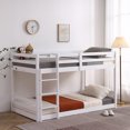thumbnail image 5 of GZXS Twin Size Bunk Bed, Detachable Wood Bunk Bed, Can be Divided into 2 Beds, White, 5 of 8