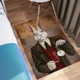 thumbnail image 6 of Mr. Rabbit Rugs, White Rabbit Rug, Modern Rug, Animal Rug, Office Decor Rug, Front Door Rug, Gift For Her, 3D Printeds Rug, Pet Friendly Rug, 1.7'x2.3' - 50x70 cm, 6 of 8