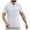 White, variant on WREESH Men's V-Neck Rib Knit Henley Solid Color Short Sleeve Casual T-Shirt with Button Detail Black