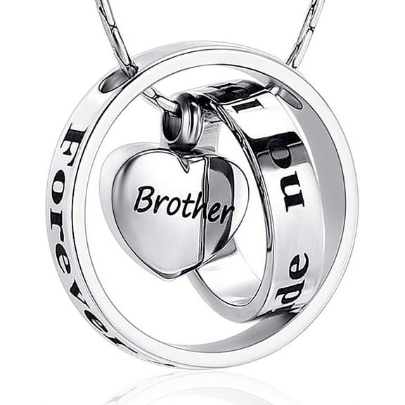 Circle of Life Eternity Memorial Cremation Jewelry Urn Necklace for Ashes Heart / Sunflower / Paw Print Memorial Pendant Ash Holder