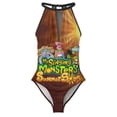 thumbnail image 3 of My Singing Monsters One-Piece Swimwear Sexy Mesh Monokini Swimsuit with Detachable Padding Bathing Suit Swimdress S, 3 of 7