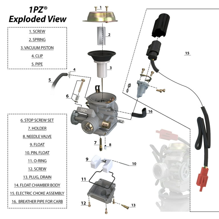 PD24J 24 Mm Karbohidrat Listrik Karburator Untuk Gy6 100cc, 59% OFF