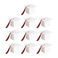 thumbnail image 3 of 10 Pieces Graduation Cap Gift Boxes for Congrats Table Centerpieces Ceremony White, 3 of 8