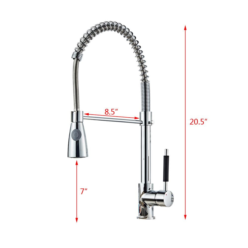 Zimtown Copper Double Handle Pull Down Sprayer Spring Kitchen Faucet, Kitchen Sink Faucet Zimtown Copper Double Handle Pull Down Sprayer Spring Kitchen Faucet, Kitchen Sink Faucet