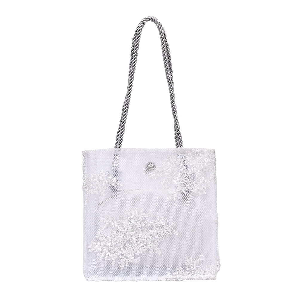 white summer purse