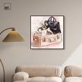 thumbnail image 3 of Dainty Flowers and Purse Luggage Framed High-Gloss Acrylic Glass Wall Art Glam Art by Art Remedy, Black Frame, 30 x 30, 3 of 7
