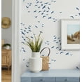 thumbnail image 5 of NextWall Navy Blue Birds in Flight Peel and Stick Wallpaper, 5 of 8