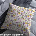 thumbnail image 2 of Homewish Cartoon Floral Daisy Fabric by the Yard 1 Yard,Rustic Farmhouse Cabin Home Decor Fabric by the Yard,Purple Yellow Flower Sewing Fabric For Girl Kids,Super Cozy Room Decor, 2 of 6