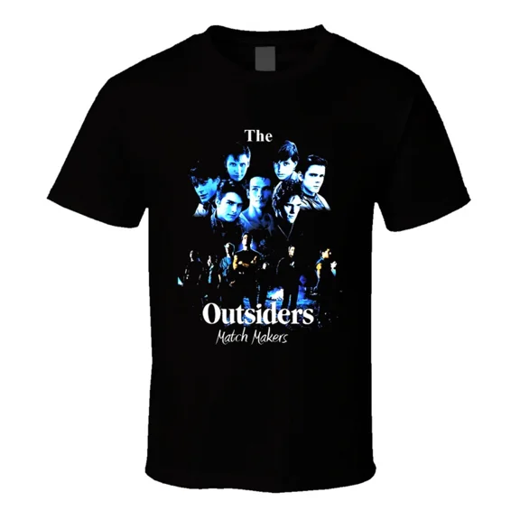 VINTAGE The Outsiders Movie Poster Black T Shirt