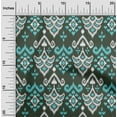 thumbnail image 1 of oneOone Tissu Polyester Lycra Damas Imprimé Ikat Tissu de Couture BTY 56 Pouces de Large, 1 of 4