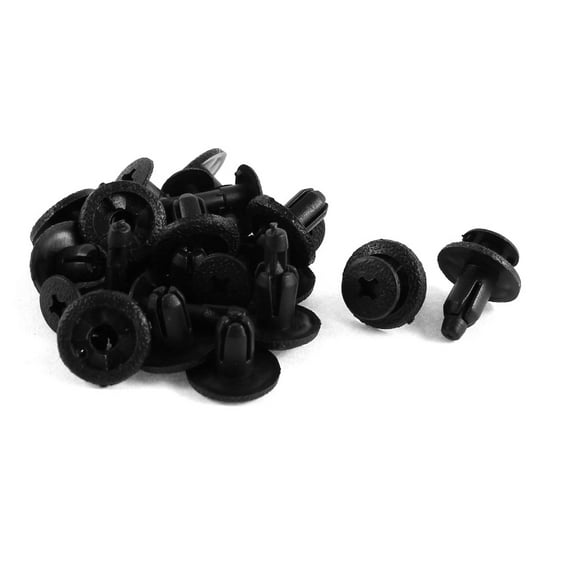 Unique Bargains 15 Pcs Car Push Type Plastic Rivet Trim Panel Fastener Clips 6mm Hole for Toyota