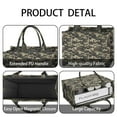 thumbnail image 3 of Large Capacity Tote Bag,Green Brown Camo Classic Shapes Pattern Handbag Fashion Luxury Tote Bag,15.7"x13"x 5.1" Inches,Laptop Compatible, 3 of 5