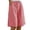 Red, variant on VV AVEORS Women'S Plaid Cotton Linen Shorts Gingham Loose High Waist Bermuda Wide Leg Summer Beach Casual Lounge Shorts With Pockets Black M