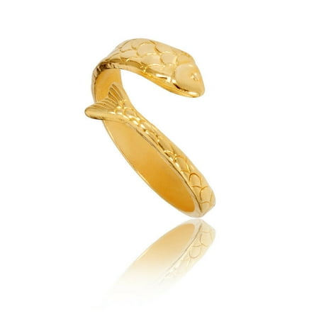Alex And Ani Fish Ring Wrap 14Kt Gold Plated A16RW20G