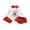 Multi-color, variant on RUINIXCW Baby Girl Ladybug Outfit Letter Print Long Sleeve Romper Dot Print Ruffled Shorts Stockings and Bow Headband 4 Piece Fall Set