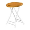 thumbnail image 4 of Folding Stool Portable Thickened Furniture High Stool Outdoor Foldable Stool for orange, 4 of 9