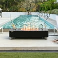 thumbnail image 2 of Elementi Plus Valencia Propane Fire Pit for Outside Outdoor Fire Pit Table Smokeless Firepit Concrete Marble Rectangular Fire Table Patio Heater Fireplace 60000 BTUs - Bulgaria Black, 62 x 30 Inches, 2 of 12