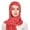 Red, variant on MIASHUI Women's Simple Solid Color Head Scarf Cap, Single-Layer Brim Hood Scarf, Lightweight Beanie Scarf for Casual Wear, Versatile Pull-On Scarf Hat Red