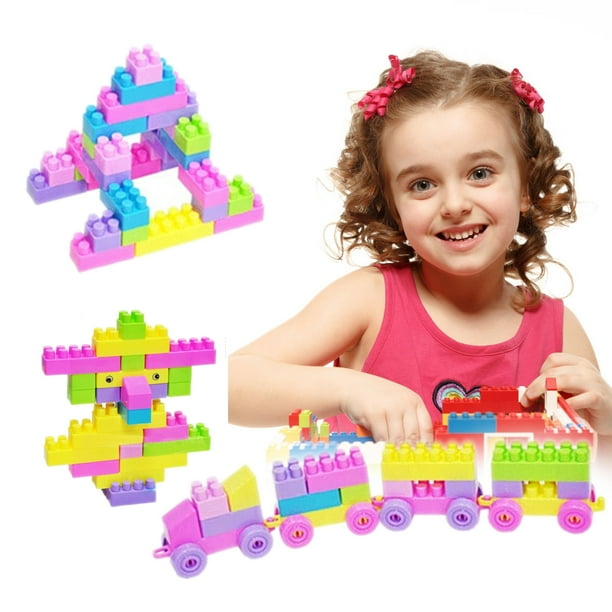 Bloques de construcción de plástico para niños modelos de construcción ensamblaje