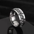 thumbnail image 1 of Nuevo anillo de pareja giratorio de acero inoxidable genial, cadena giratoria de alta calidad, anillos giratorios para mujer, hombre, joyería Punk, regalo de fiesta Dengxun unisex, 1 of 2