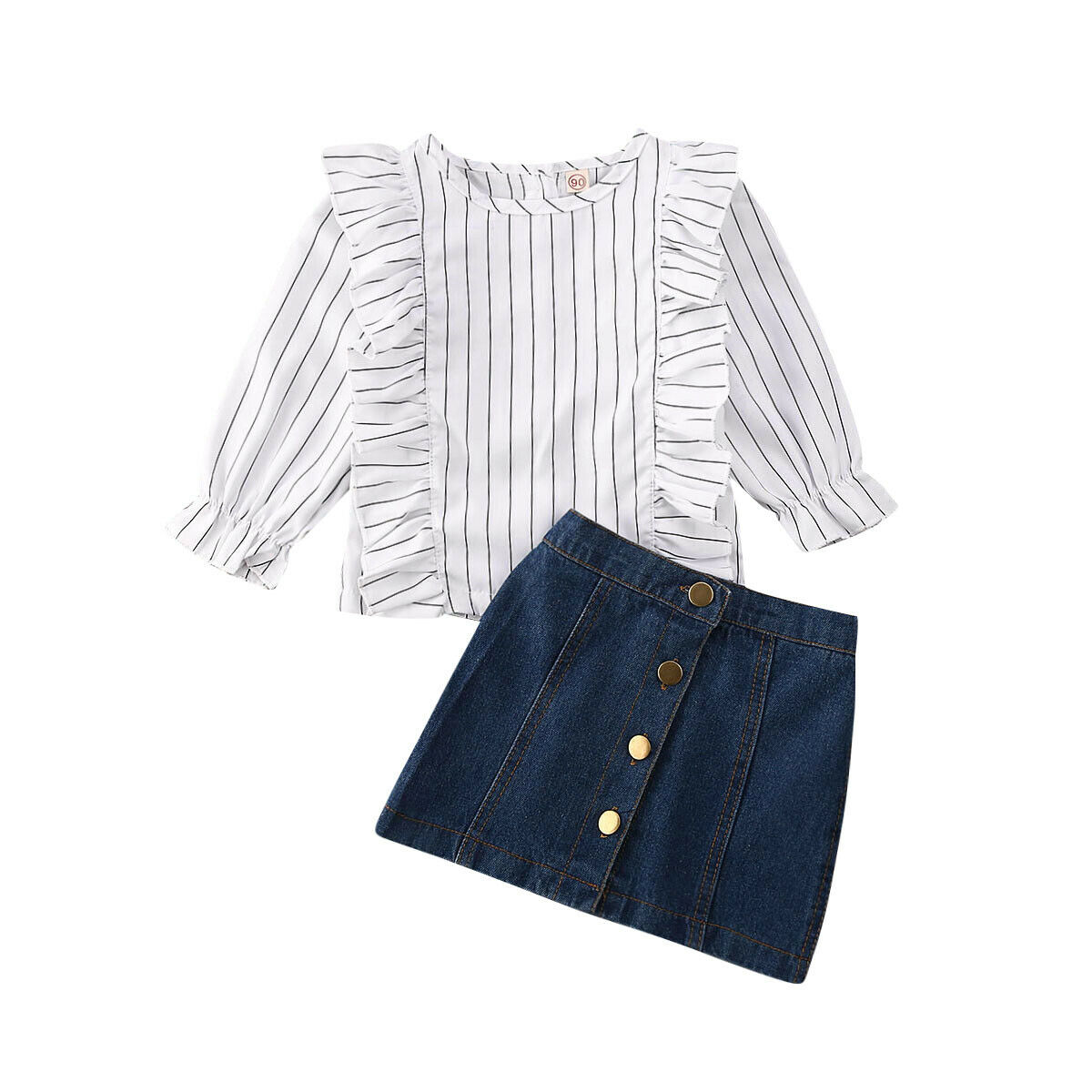 baby girl denim button up shirt