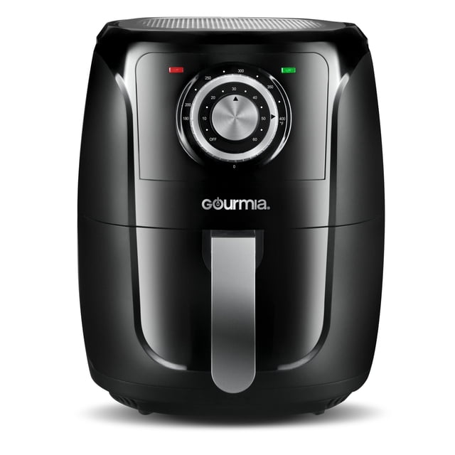 Freidora de aire Gourmia GAF566 de 5 cuartos - Freír saludable sin aceite - Controles de perilla clásicos - Fácil limpieza - Libro de recetas incluido