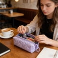 thumbnail image 7 of AYktou Soft Cream Pencil Cases, Candy Floss Style Nylon Pencil Pouch Stationery Storage Bag Candy-Colored Zipper Bag Travel Portable Cosmetics Storage Bag Large Capacity Office Pencil Bags, 7 of 7