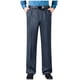 thumbnail image 1 of Pantalones de traje de hombre con cremallera y bolsillo, rectos, de tubo, de color liso, de poliéster, 1 of 6