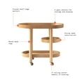 thumbnail image 2 of Beautiful Drew Bar Cart by Drew Barrymore, Warm Honey, 2 of 12