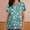 Vert, variante sur Liquidation Fatuov Tuniques Médicales pour Femmes avec Poche T-Shirts Graphiques à Imprimé Floral Été Col en V Manches Courtes Uniformes d'Infirmière Hauts Vert
