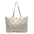 thumbnail image 1 of Bolso Hobo Plumón para Mujer Bolso Bandolera Gran Capacidad Bolso Compras (blanco), 1 of 9