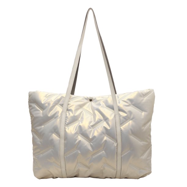 Bolso Hobo de plumón para mujer, bolso con asa superior de gran capacidad, bolso bandolera, bolso de compras