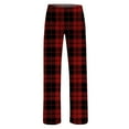 thumbnail image 4 of Byoo Toddler Girls' Sleepwear Trousers Baggy Wide Leg Straight Fit Soft Homewear Pants Lightweight Kids Pants,Red, 4 of 4