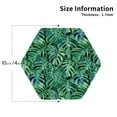 thumbnail image 3 of Balery 6 Pcs Monstera Leavesleather Coasters Set, Drink Table Cup Coasters For Living Room Kitchen Coffee Decor, 3 of 9