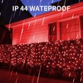 thumbnail image 3 of 1.5x1.5 Meters 96 Lights [with Tail Plug] - Red Mesh Waterproof Light, 3 of 8