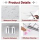 thumbnail image 3 of Uxcell 15Pcs Azulejos de Mármol Autoadhesivos, Paneles de Pared Impermeables para Salpicadero, Azulejos de Ducha Autoadhesivos de 12"x12" para Baño, Diseño Elegante en Blanco, 3 of 7